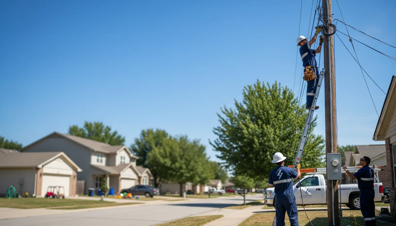 Residential electrician providing installation services in Nelson, NE